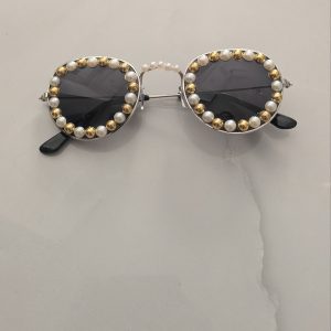 The Gatsby Glam Round Sunglasses